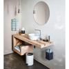 Mural corbeille pour les serviettes NEXIO brillant taupe Blomus