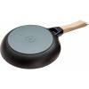 Poêle à frire 24 cm, manche bois, fonte, Staub