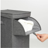 Empilable panier à linge Brabantia gris foncé point culminant 35 l