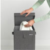 Empilable panier à linge Brabantia gris foncé point culminant 35 l