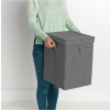 Empilable panier à linge Brabantia gris foncé point culminant 35 l