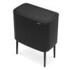 Poubelle à couvercle tactile BO 36 l, noir mat, Brabantia