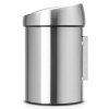 Poubelle à couvercle tactile TOUCH BIN 3 l, anti trdoigts, acier mat, Brabantia