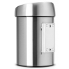 Poubelle à couvercle tactile TOUCH BIN 3 l, anti trdoigts, acier mat, Brabantia