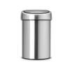 Poubelle à couvercle tactile TOUCH BIN 3 l, anti trdoigts, acier mat, Brabantia