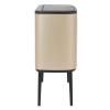 Poubelle à couvercle tactile TOUCH BIN 3 x 11 l, champagne, Brabantia