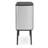 Poubelle à couvercle tactile BO 3 x 11 l, acier mat, Brabantia