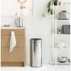 Poubelle à couvercle tactile TOUCH BIN NEW 30 l, acier brillant, Brabantia