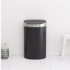 Poubelle à couvercle tactile TOUCH BIN NEW 40 l, noir mat avec couvercle mat, Brabantia