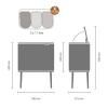 Poubelle à couvercle tactile BO 3 x 11 l, blanc, Brabantia