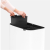 Poubelle à couvercle tactile BO 3 x 11 l, blanc, Brabantia
