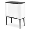 Poubelle à couvercle tactile BO 3 x 11 l, blanc, Brabantia