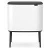 Poubelle à couvercle tactile BO 3 x 11 l, blanc, Brabantia