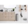 Poubelle à couvercle tactile TOUCH BIN NEW 30 l, résistant aux traces de doigts, acier mat, Brabantia