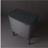 Poubelle à couvercle tactile BO 11 + 23 l, platine, Brabantia