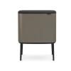 Poubelle à couvercle tactile BO 11 + 23 l, platine, Brabantia
