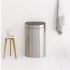 Poubelle à couvercle tactile TOUCH BIN NEW 40 l, résistant aux traces de doigts, acier mat, Brabantia