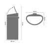 Poubelle à couvercle tactile TOUCH BIN NEW 40 l, résistant aux traces de doigts, acier mat, Brabantia
