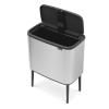 Poubelle à couvercle tactile BO 36 l, acier mat, Brabantia