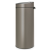 Poubelle à couvercle tactile TOUCH BIN NEW 30 l, platine, Brabantia