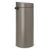 Poubelle à couvercle tactile TOUCH BIN NEW 30 l, platine, Brabantia