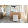 Poubelle à pédale BO 2 x 30 l, blanc, Brabantia