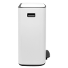 Poubelle à pédale BO 2 x 30 l, blanc, Brabantia