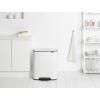 Poubelle à pédale BO 2 x 30 l, blanc, Brabantia
