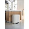 Poubelle à pédale BO 2 x 30 l, blanc, Brabantia