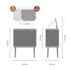 Poubelle à couvercle tactile BO 11 + 23 l, noir mat, Brabantia