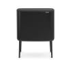 Poubelle à couvercle tactile BO 11 + 23 l, noir mat, Brabantia