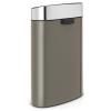 Poubelle à couvercle tactile TOUCH BIN NEW 40 l, platine mat, Brabantia
