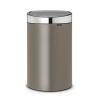 Poubelle à couvercle tactile TOUCH BIN NEW 40 l, platine / argent, Brabantia