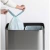 Poubelle à couvercle tactile BO 2 x 30 l, acier mat, Brabantia