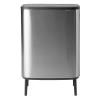 Poubelle à couvercle tactile BO 2 x 30 l, acier mat, Brabantia