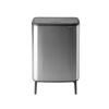 Poubelle à couvercle tactile BO 2 x 30 l, acier mat, Brabantia