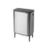 Poubelle à couvercle tactile BO 2 x 30 l, acier mat, Brabantia