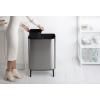 Poubelle à couvercle tactile BO 2 x 30 l, acier mat, Brabantia