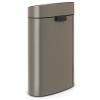 Poubelle à couvercle tactile TOUCH BIN NEW 40 l, platine, Brabantia