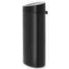 Poubelle à couvercle tactile TOUCH BIN NEW 40 l, noir mat, Brabantia