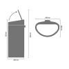 Poubelle à couvercle tactile TOUCH BIN NEW 40 l, noir mat, Brabantia