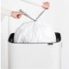 Poubelle à couvercle tactile BO 60 l, blanc, Brabantia