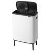 Poubelle à couvercle tactile BO 60 l, blanc, Brabantia