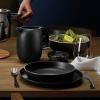 Assiette creuse NORDIC KITCHEN 20 cm, noir, grès, Eva Solo