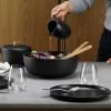 Assiette creuse NORDIC KITCHEN 20 cm, noir, grès, Eva Solo
