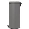 Poubelle à pédale NEWICON 30 l, gris minéral, Brabantia