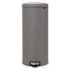 Poubelle à pédale NEWICON 30 l, gris minéral, Brabantia