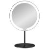 Miroir de maquillage MODO LED, grossissement 5 fois, noir, Blomus