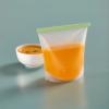 Sac de conservation pour aliments réutilisable 1,5 l, vert, Lékué
