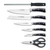 Set de bloc à couteaux CLASSIC IKON , 8 pièces, avec fusil d'affûtage et ciseaux, Wüsthof
